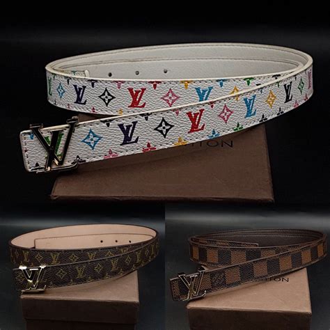 louis vuitton lv leather belt|louis vuitton belt prices.